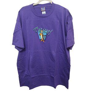 Disney Pooh Tigger Jerry Leigh Womens Purple TShirt SS Top Size XL NWT